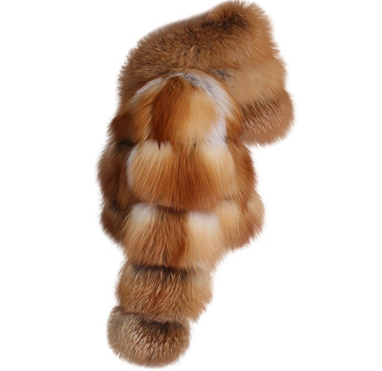 Red Fox Crop Waist Hood Jacket