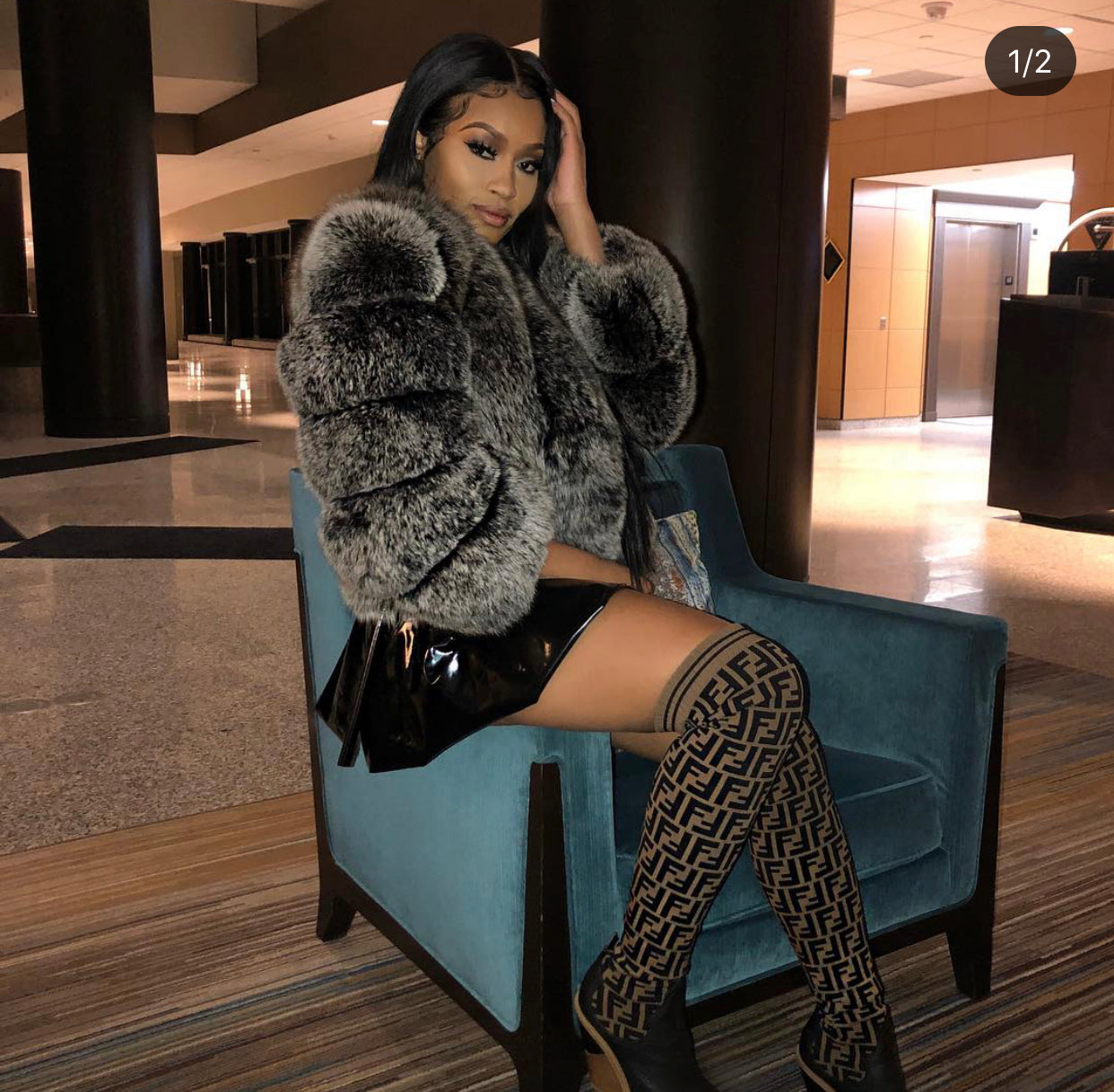 Duchess Short Fox Fur Jacket