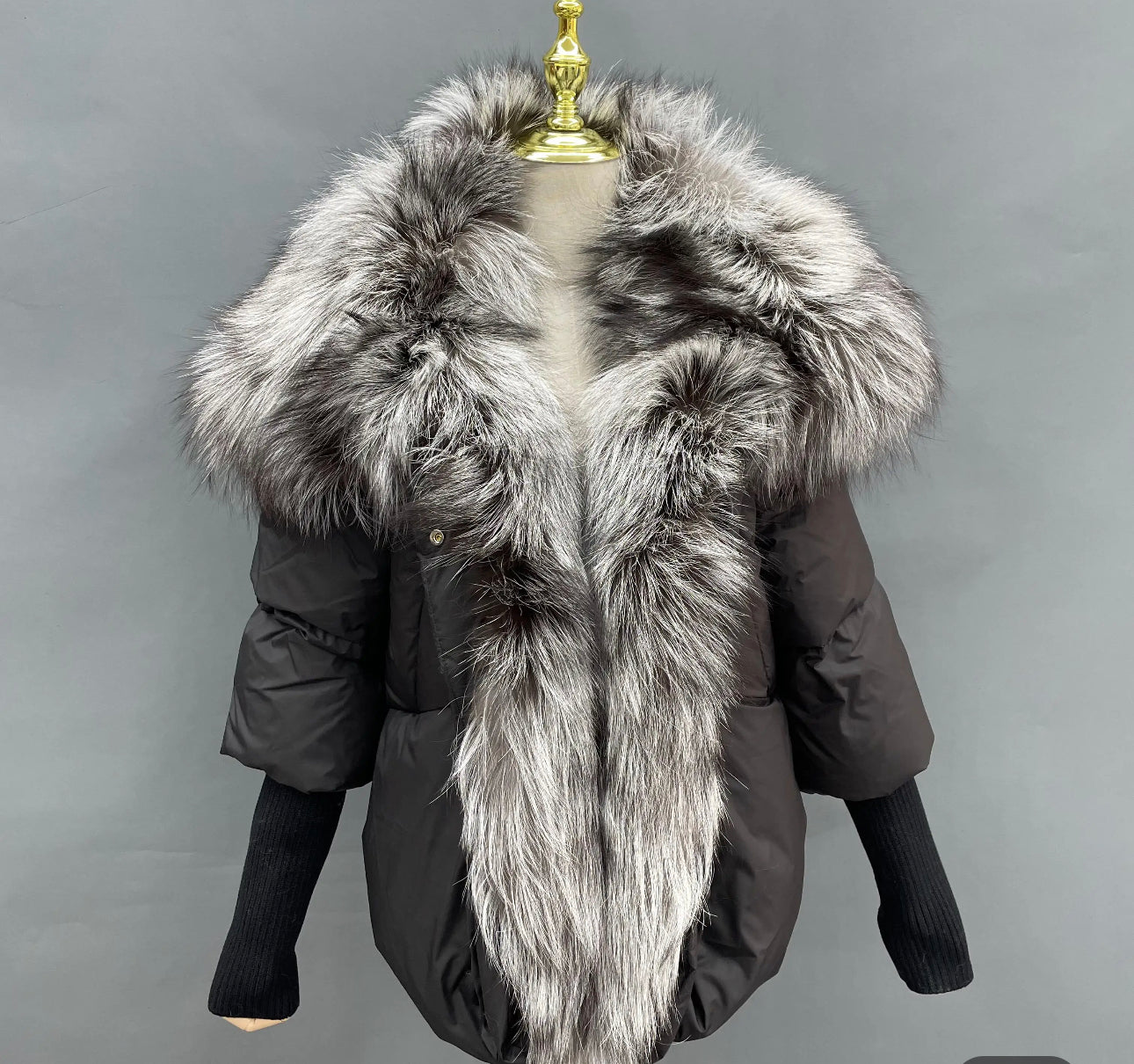 Kimmie Down Coat with Fur Trim