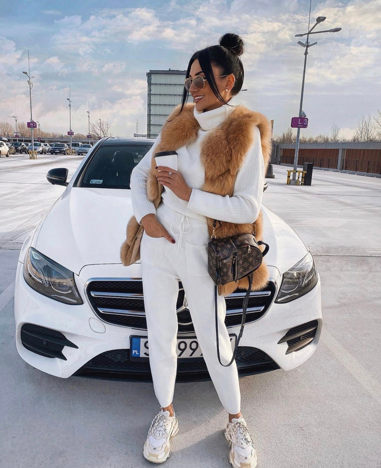 Classic Hooded Fox Fur Vest