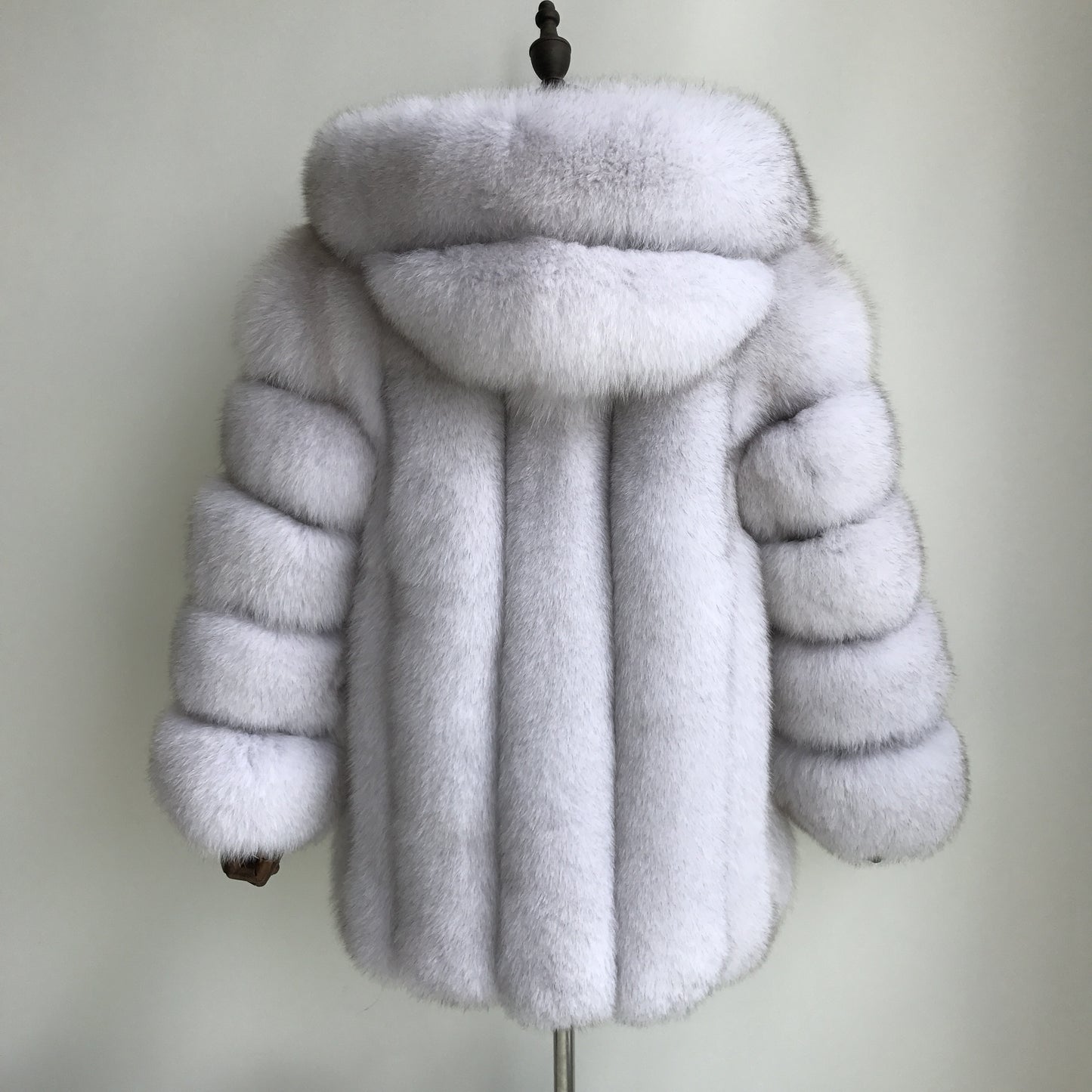 Duchess Hood Fox Fur Jacket