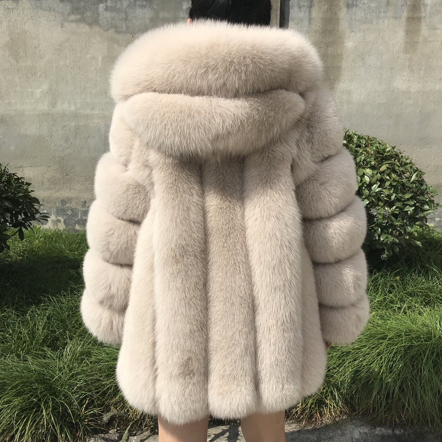 Duchess Hood Fox Fur Jacket