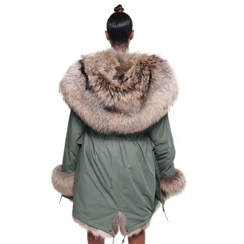 VS Raccoon fur Parka